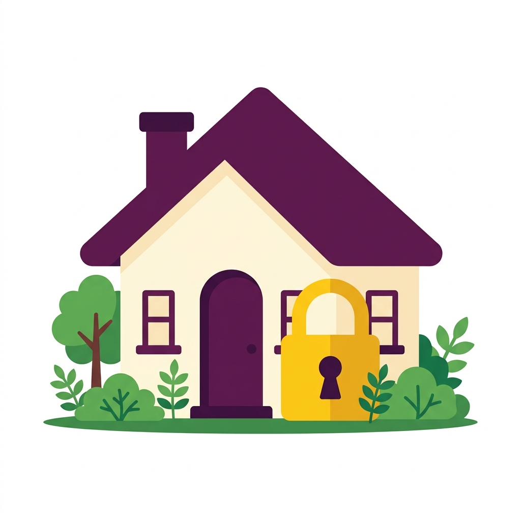 House with lock